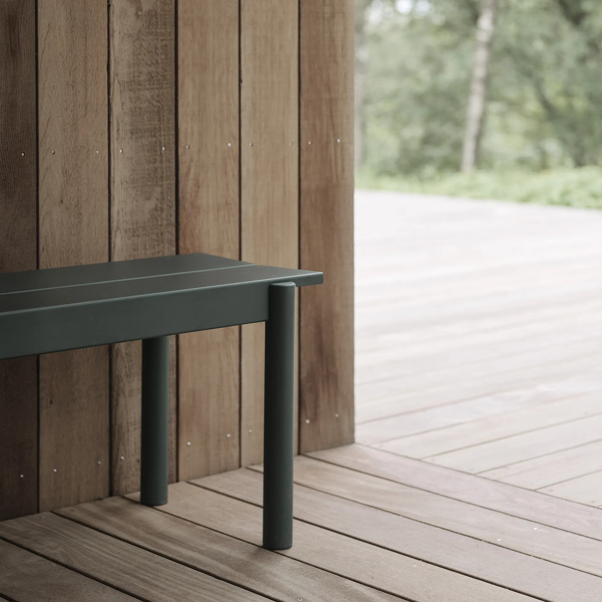 Linear steel bench 110cm - Muuto - NO GA