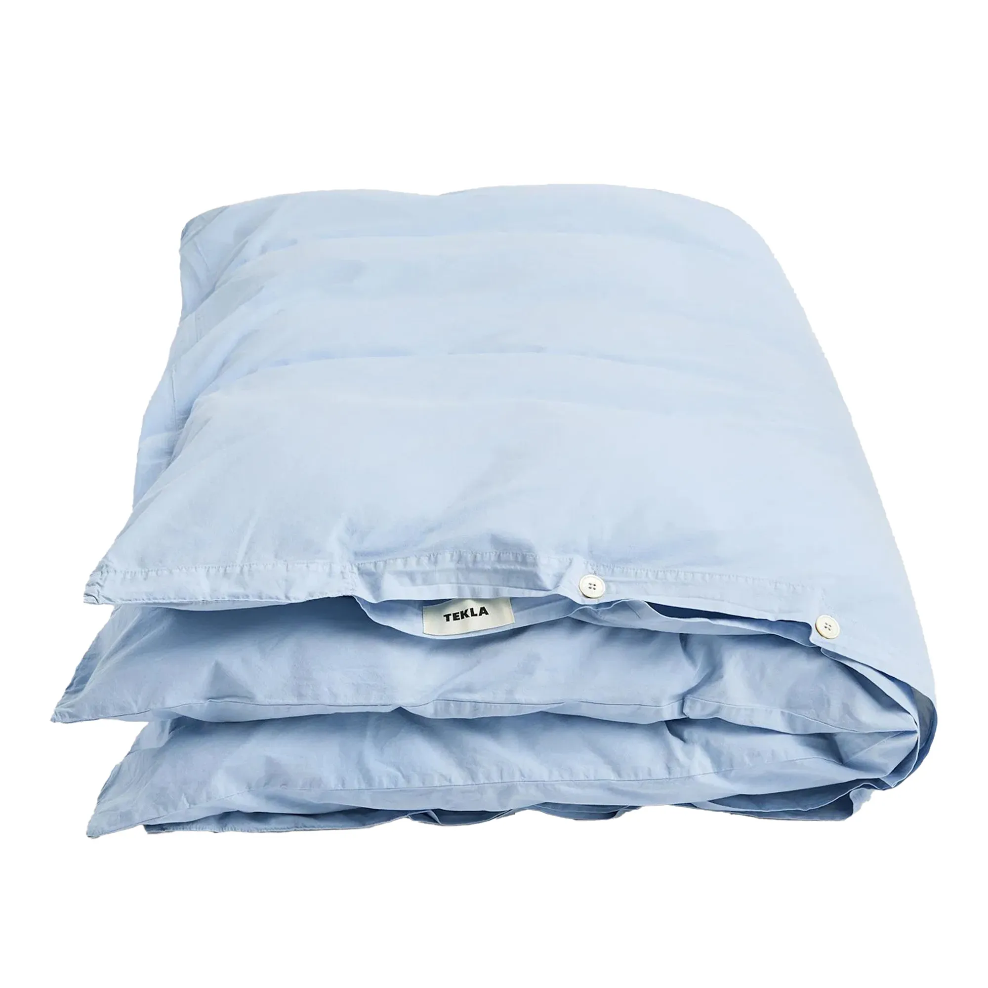 Percale Solid Morning Blue påslakan - 1