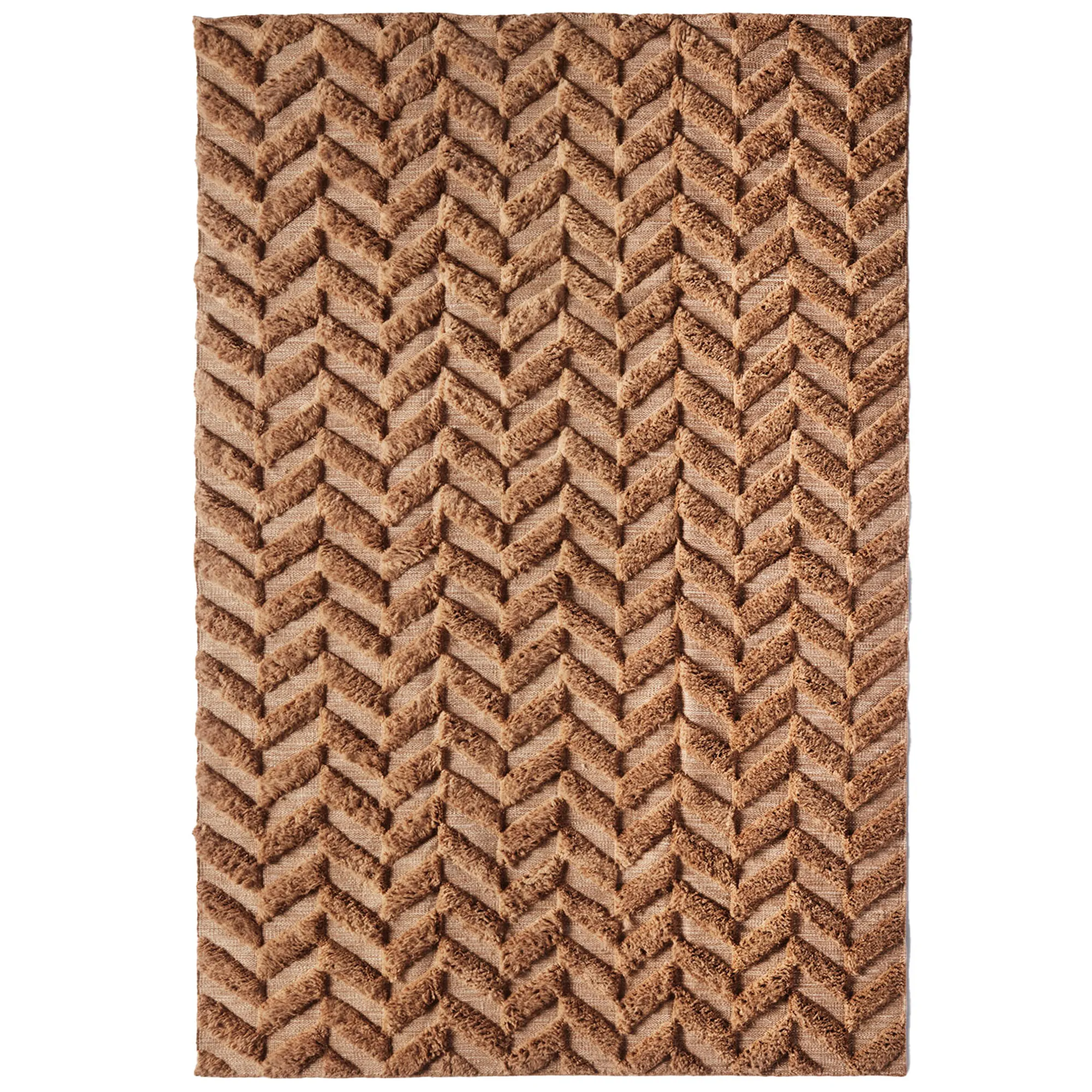 Herringbone Brown ullmatta - 1