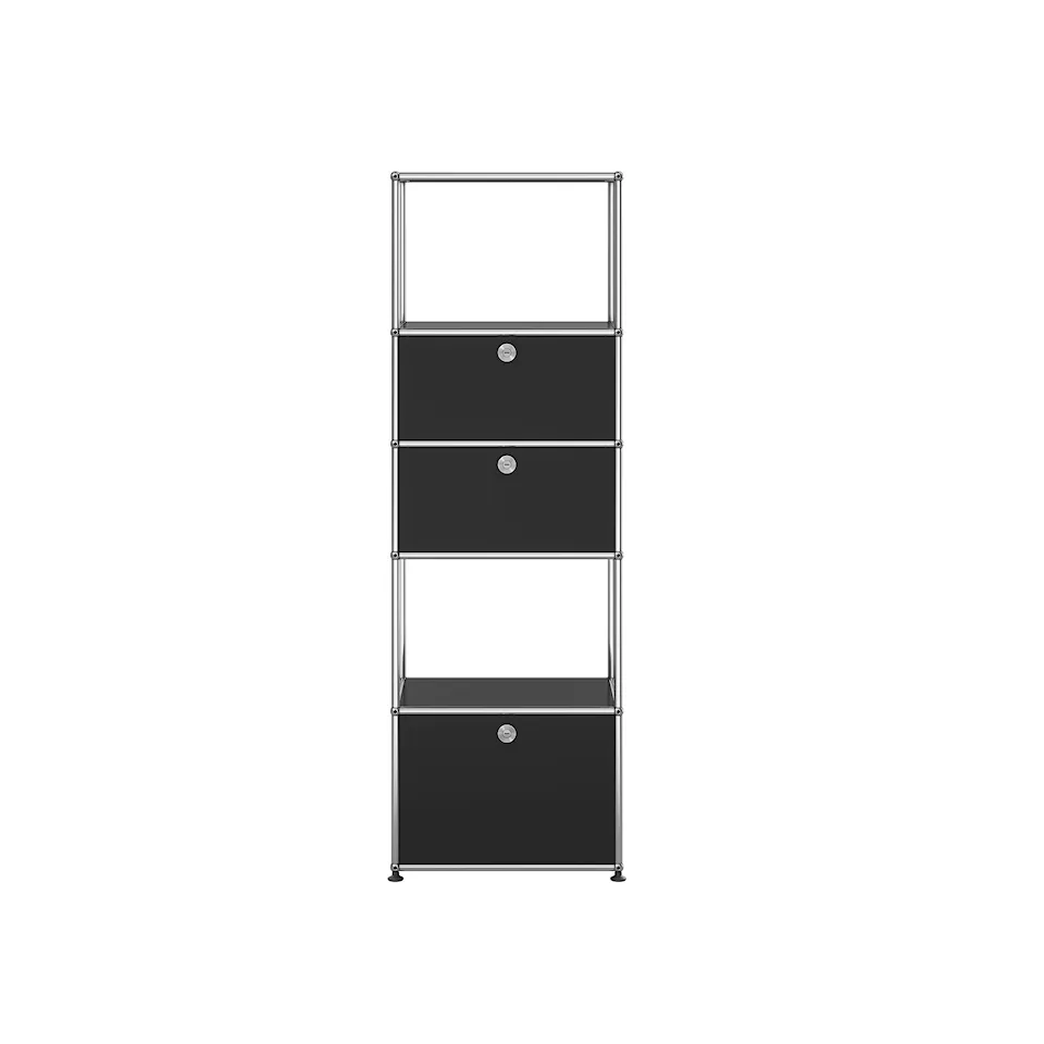 USM Haller 80 Shelving, Graphite Black