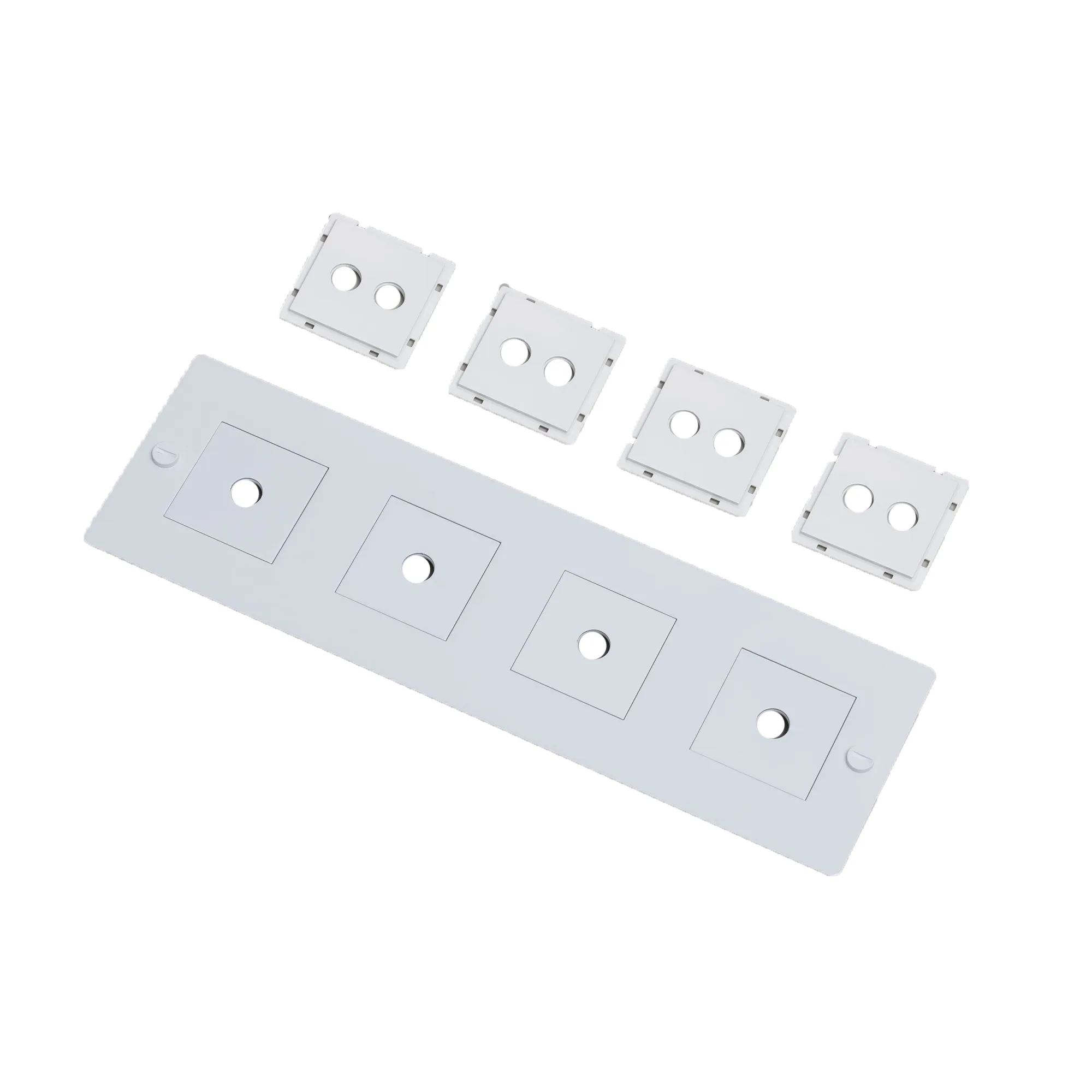 4G Wall Plate Horizontal With Infills - 1