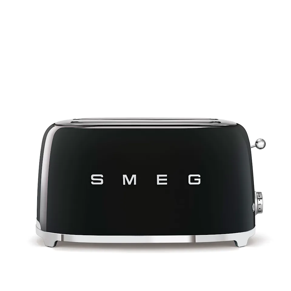 Smeg Toaster 4 Slices Black