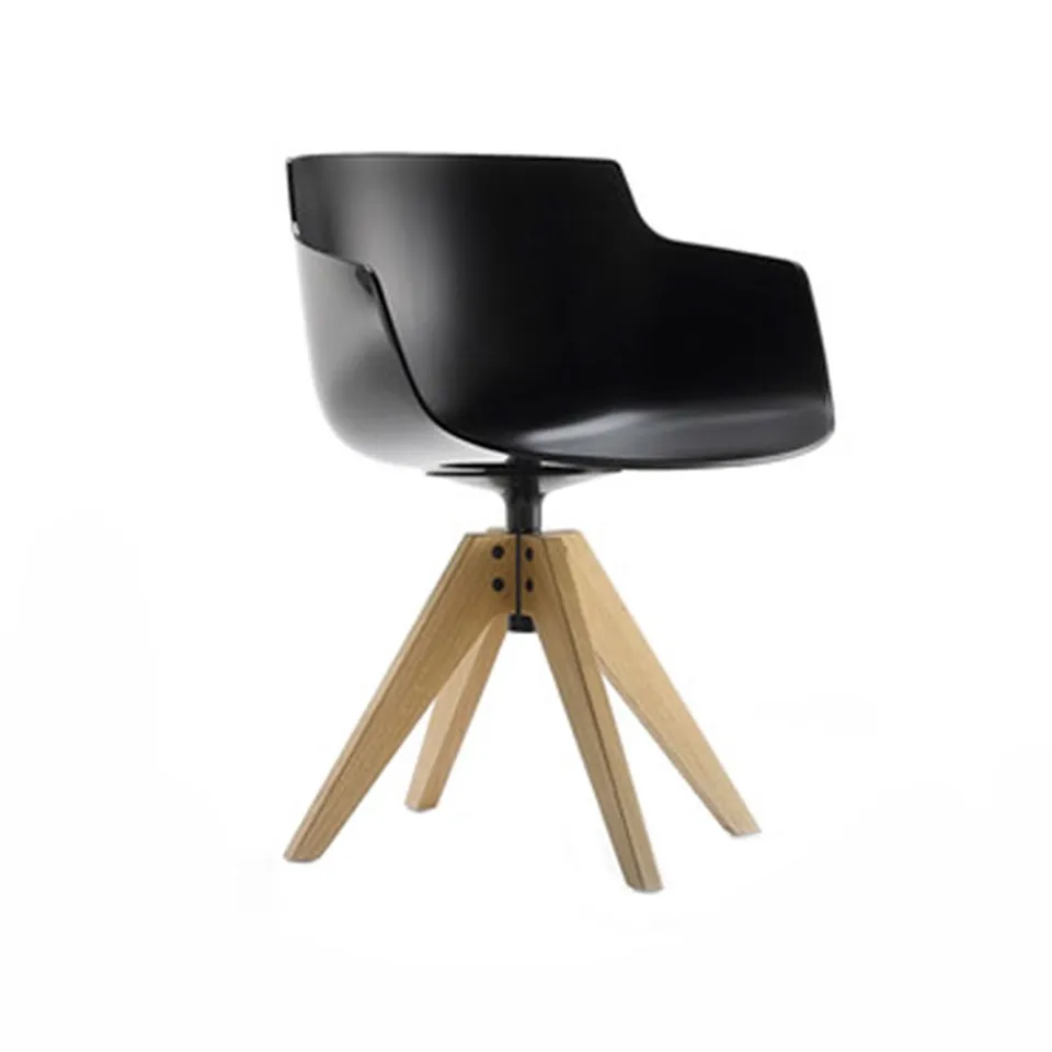 Flow Slim Chair Oak Base