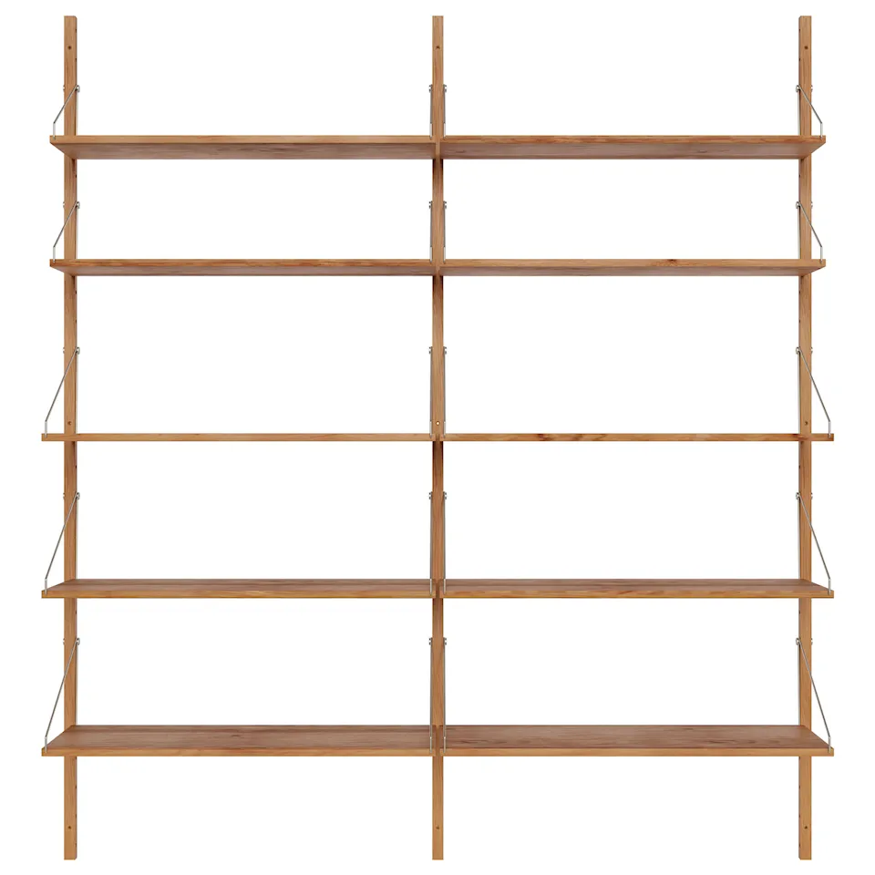 Shelf Library Double Section hyllsystem 185/80