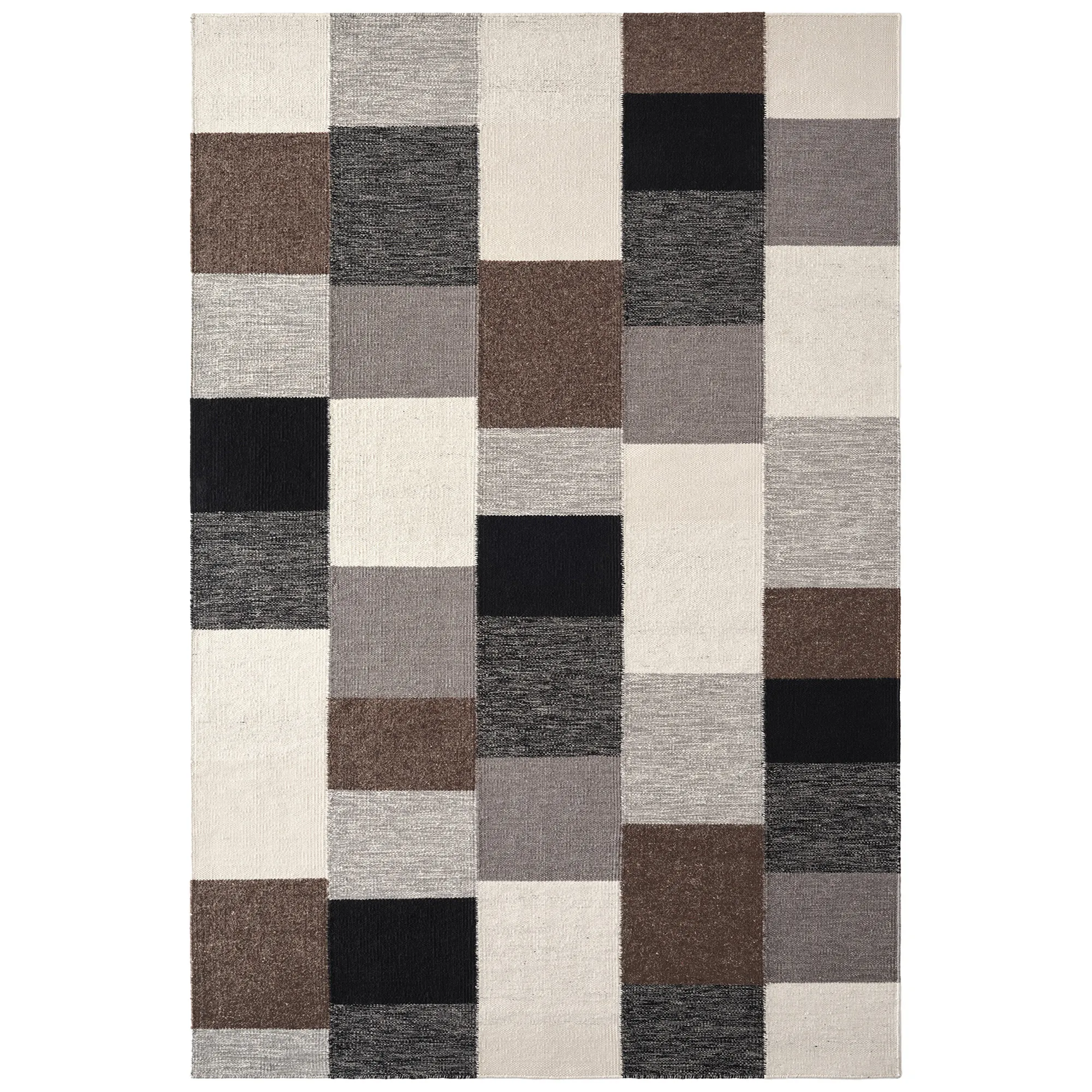 Patchwork 02 Black ullmatta - 1