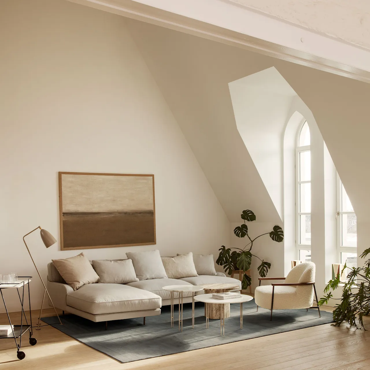 Flaneur 2-sitssoffa Antique Brass