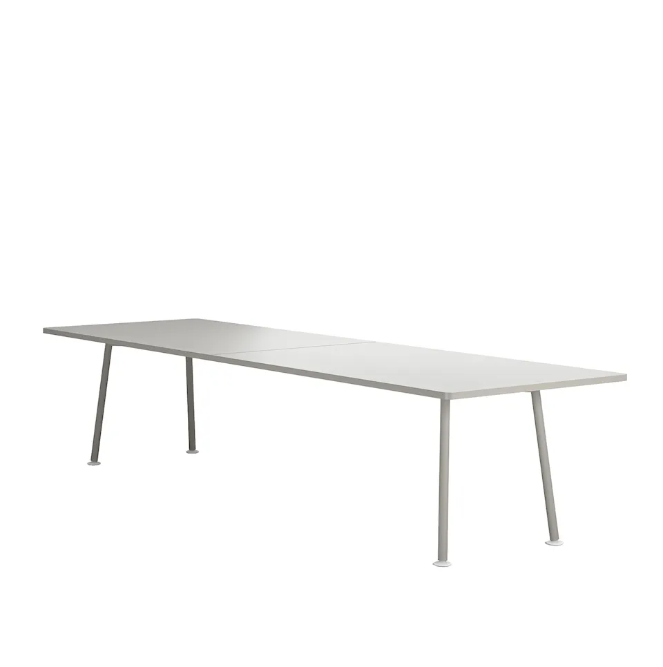 Landa Table - H730, W3300, D1000, Grey Laminate - Stone Grey