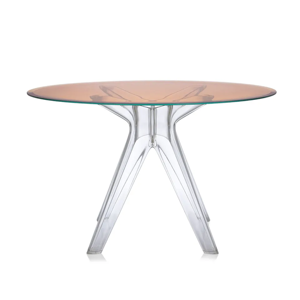 Sir Gio Table 3275 Ø120, Transparent, Bronze