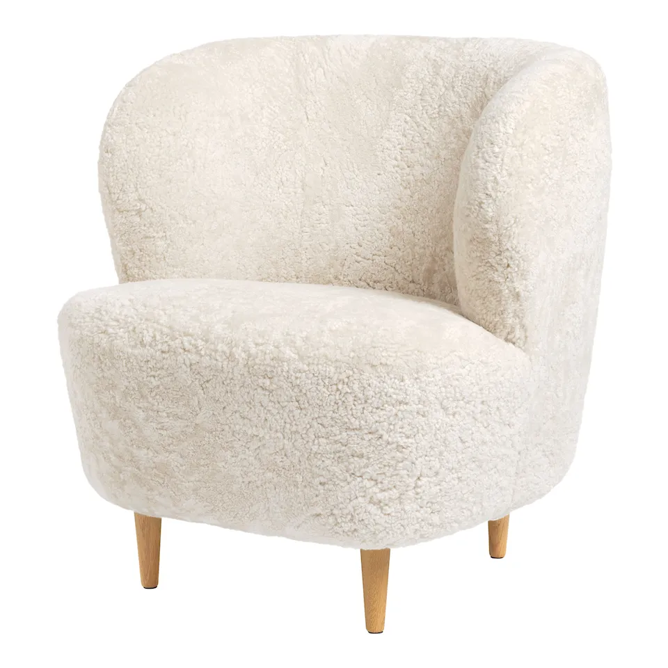 Stay Lounge Chair Sheepskin Off White/Oak