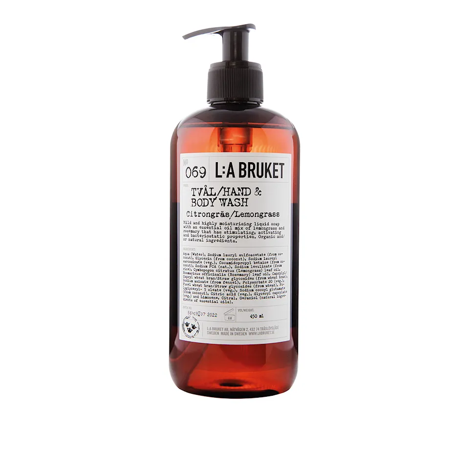 069 Lemongrass hand- & kroppstvål 450 ml