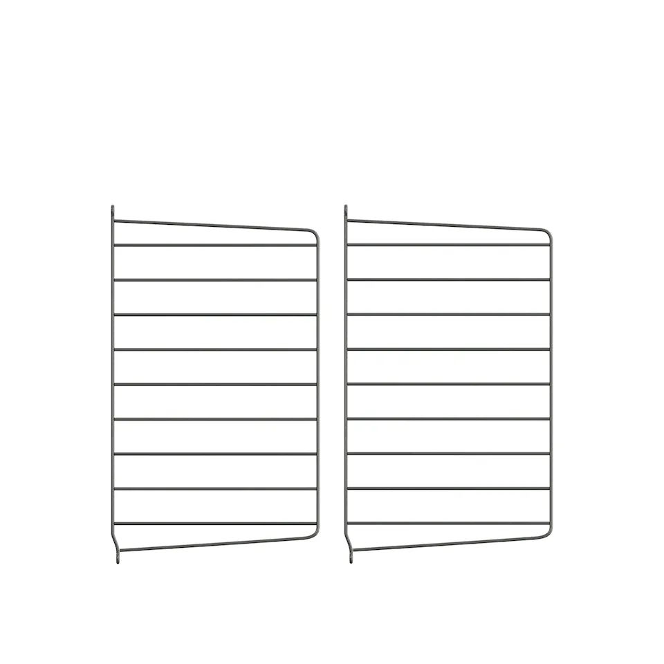 Väggavel 50 x 30 cm 2-pack mörkgrå