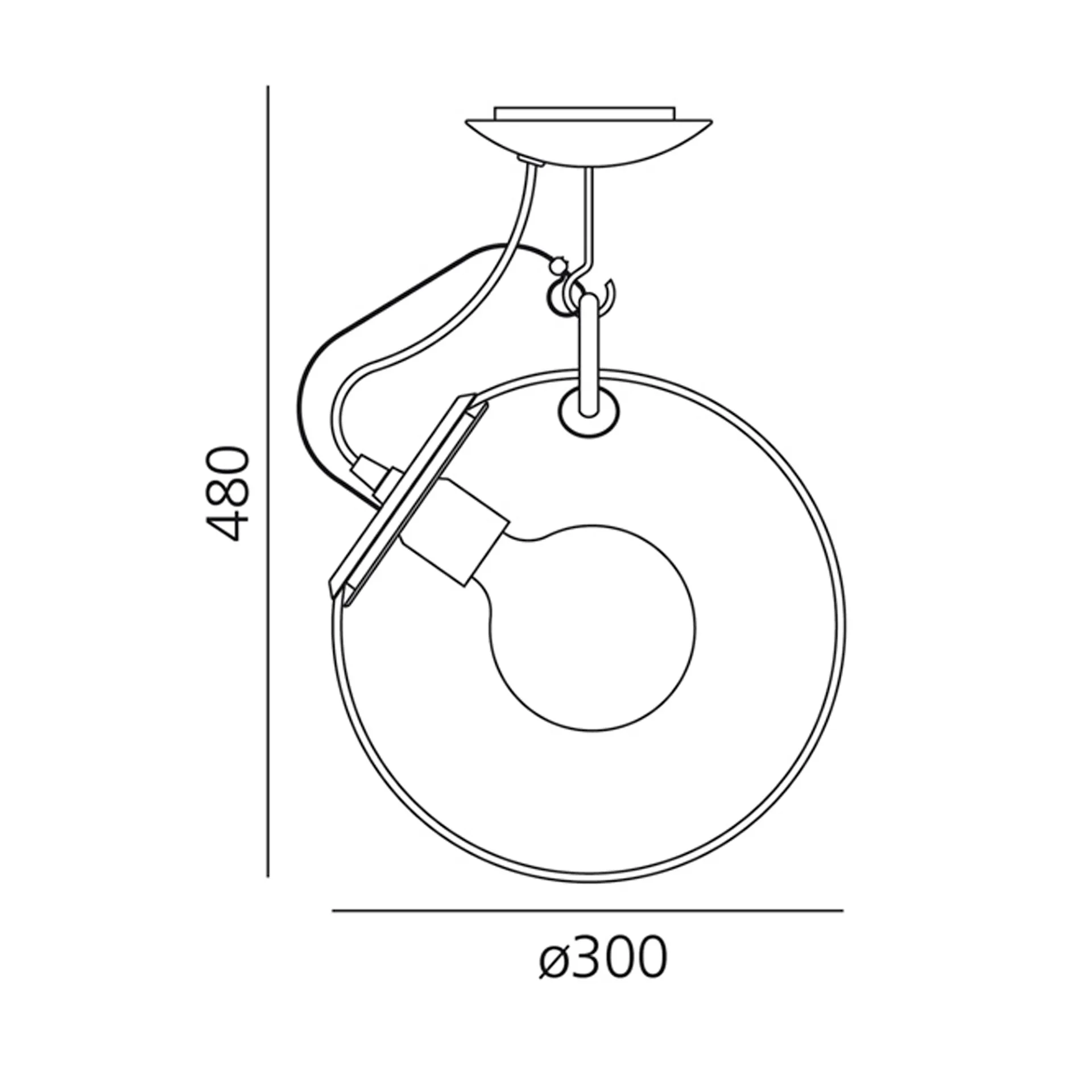 Miconos Taklampa - Artemide - NO GA