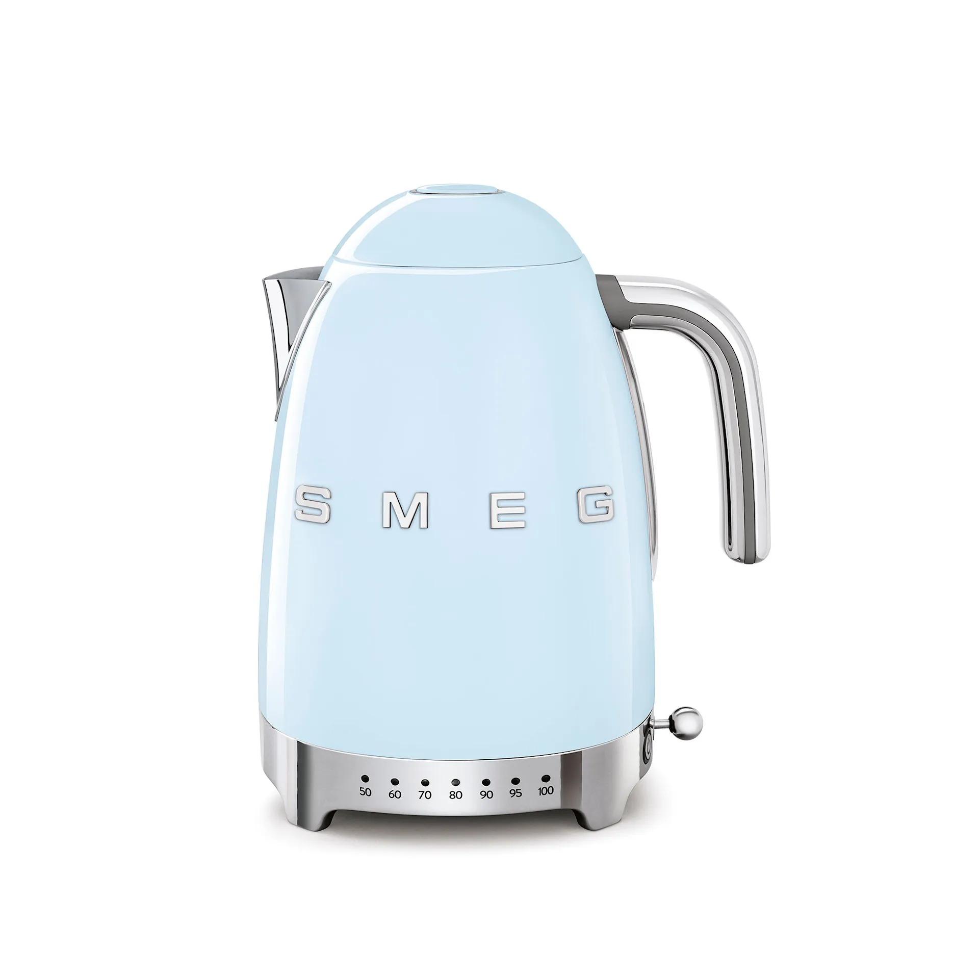 Smeg Kettle 1,7 L Adjustable Temperature Pastel Blue - Smeg - NO GA