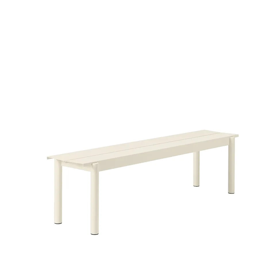 Linear steel bench 170cm