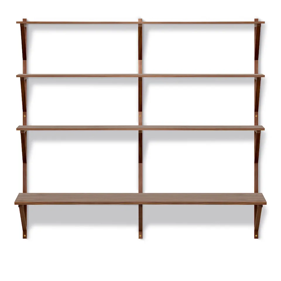 BM29 vägghylla 149 cm 3 hyllplan & skrivbord