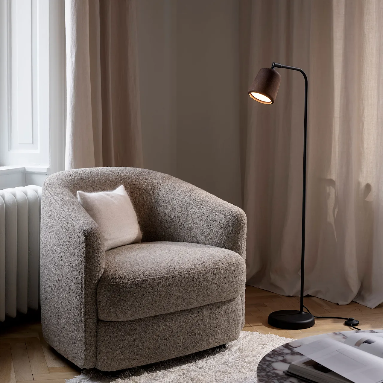 Material Floor Lamp