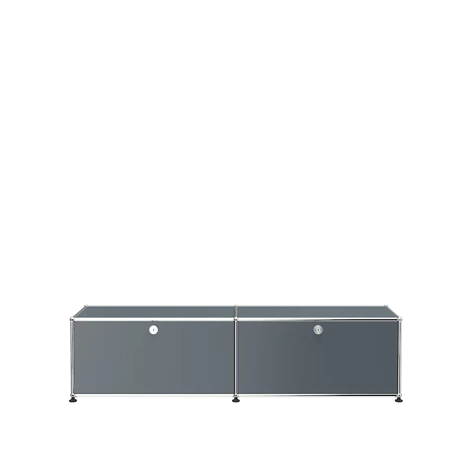 USM Haller 3 Media Unit, Mid-Grey