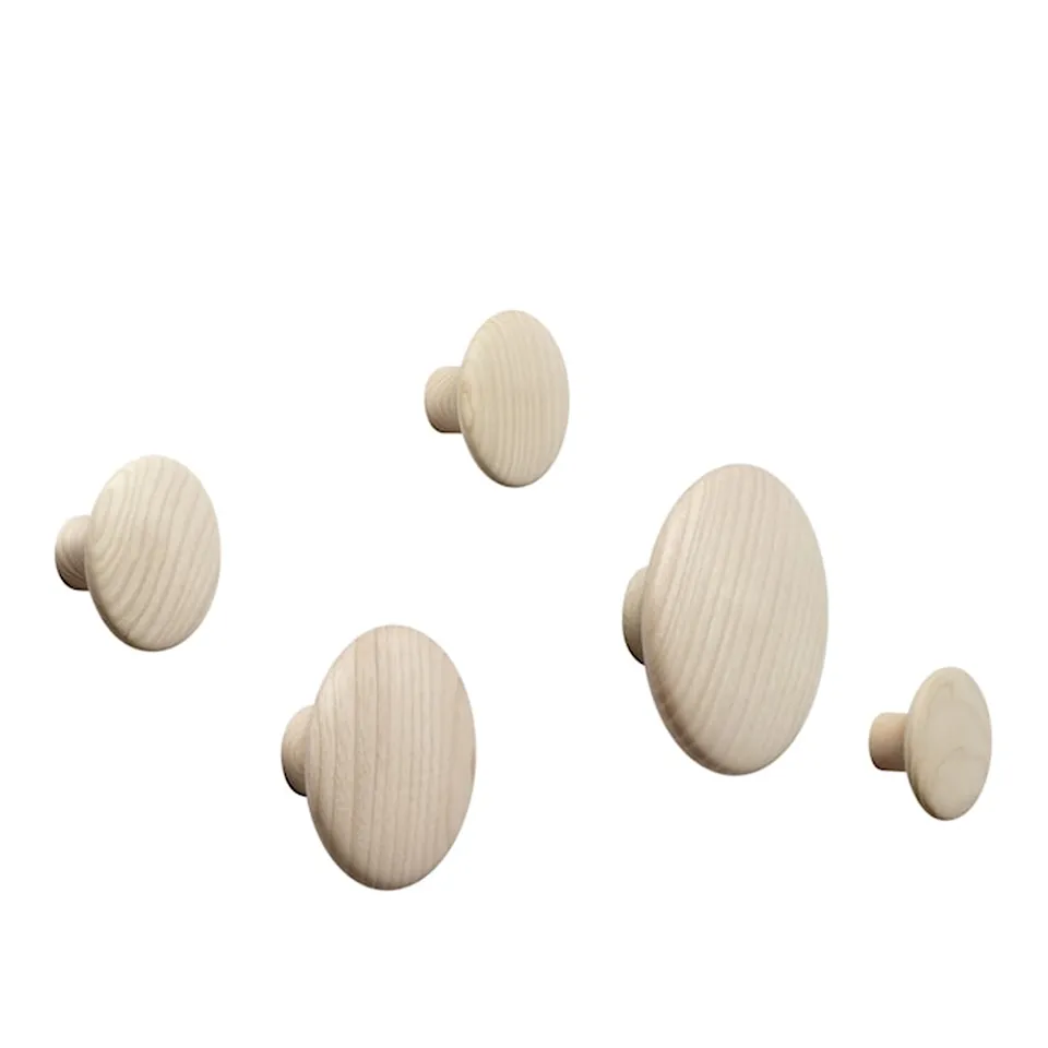 Dots Wood Coat Hanger Set of 5