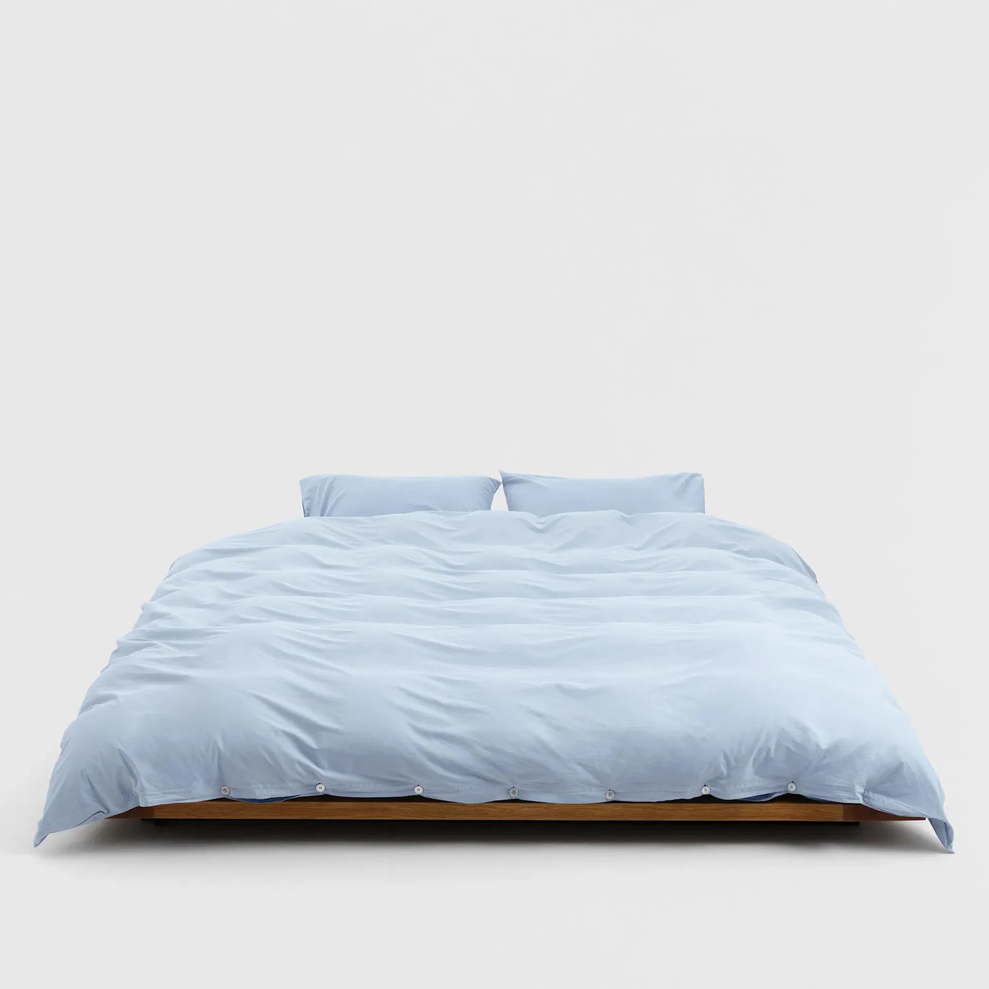 Percale Solid Morning Blue påslakan - 3