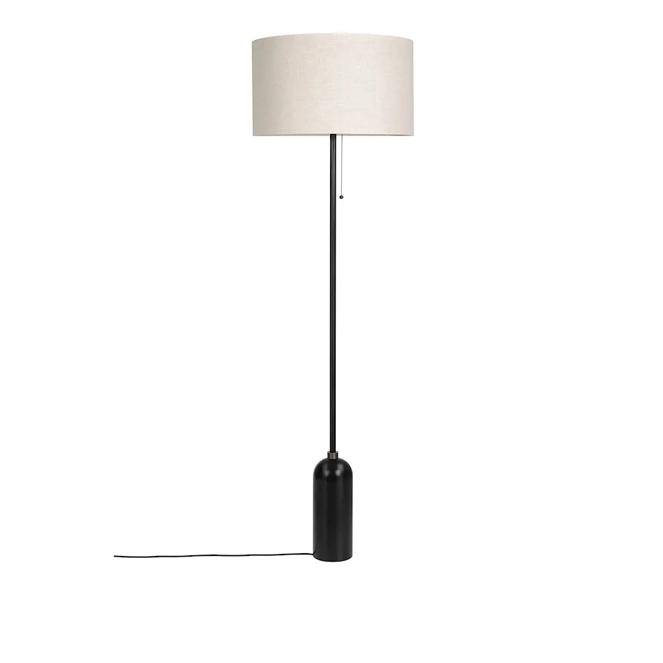 Gravity golvlampa svart stål