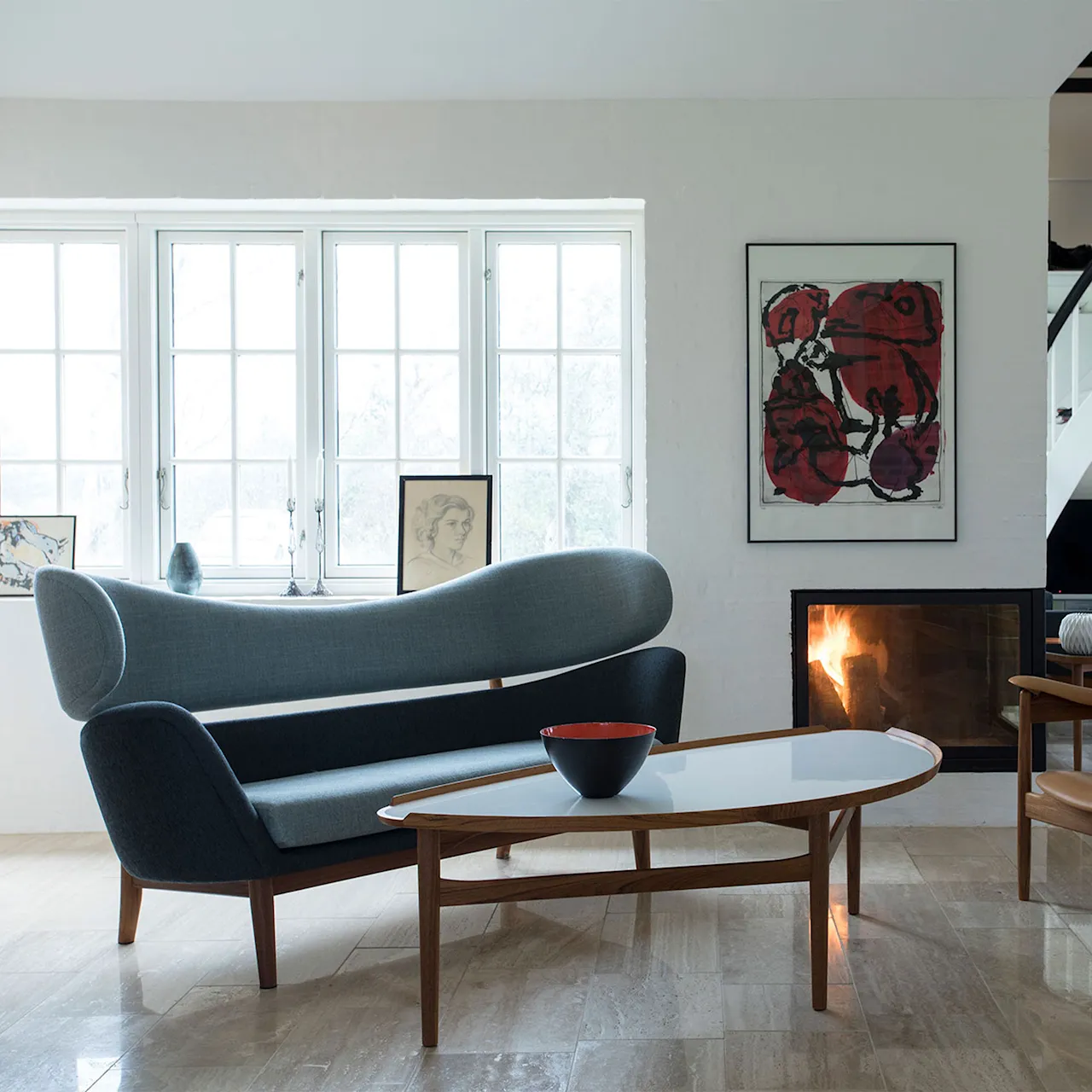 Baker soffa Dark oiled oak