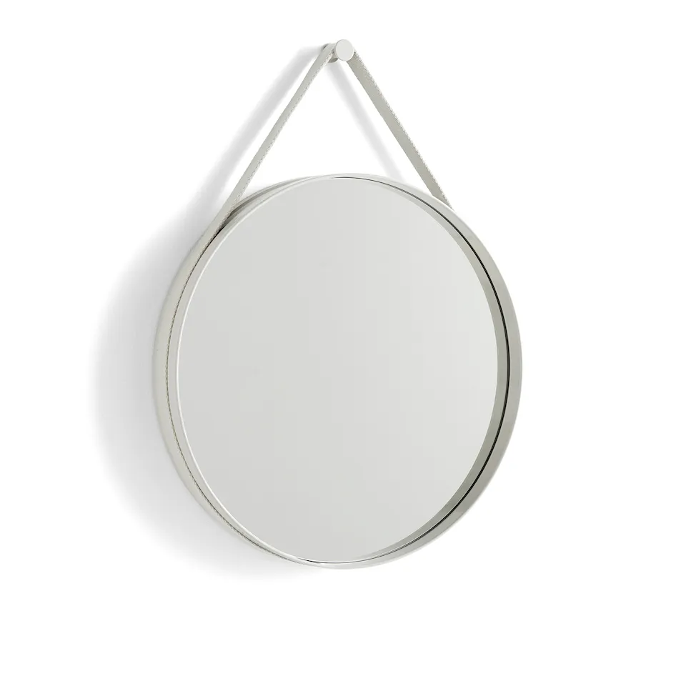 Strap Mirror No 2 Ø50 - Light Grey