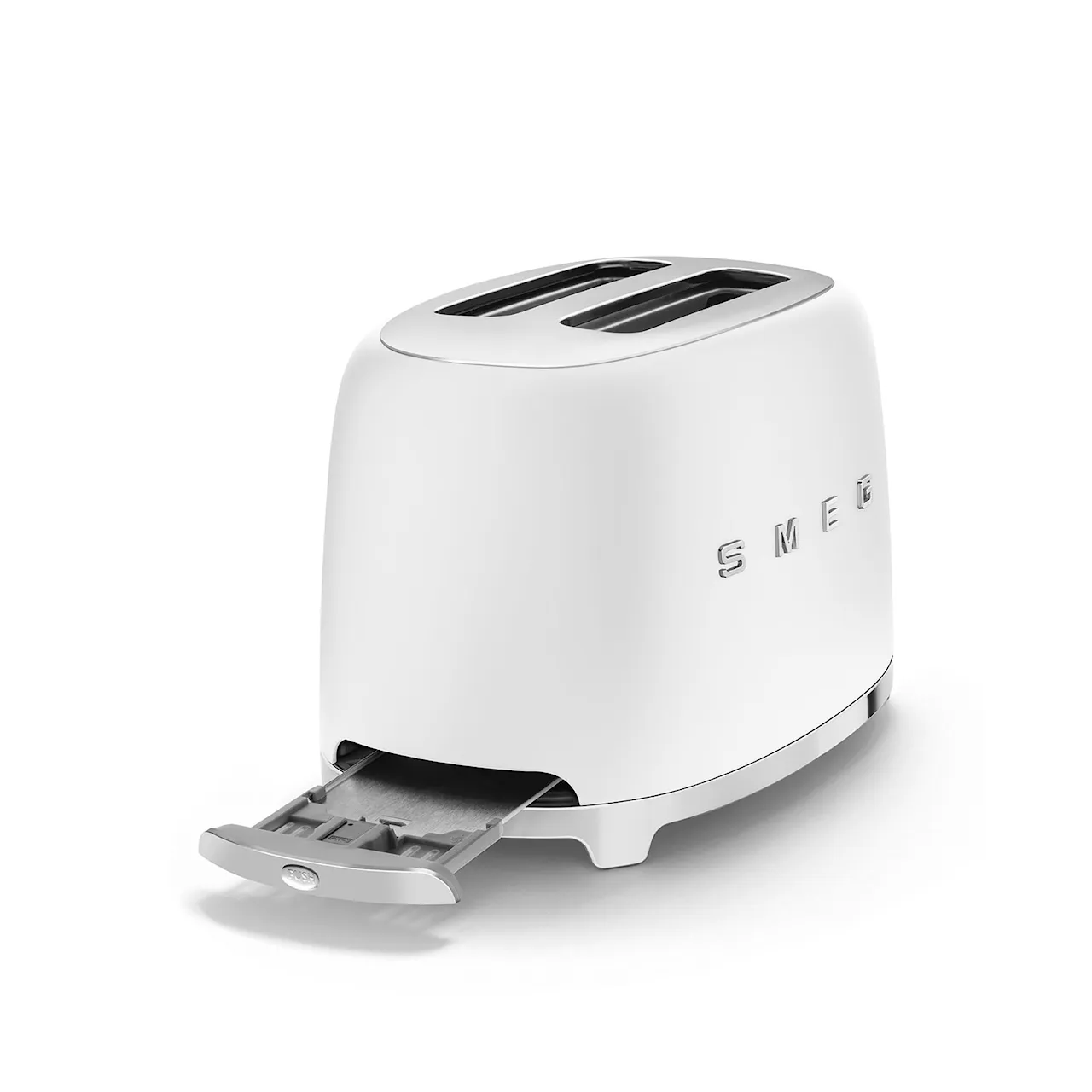 Smeg 2 Slice Toaster Matt White