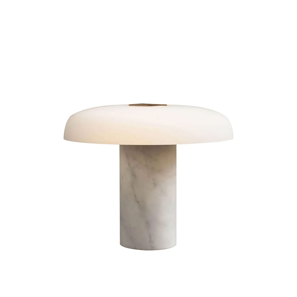 Tropico Table Lamp Ø 36, White Marble