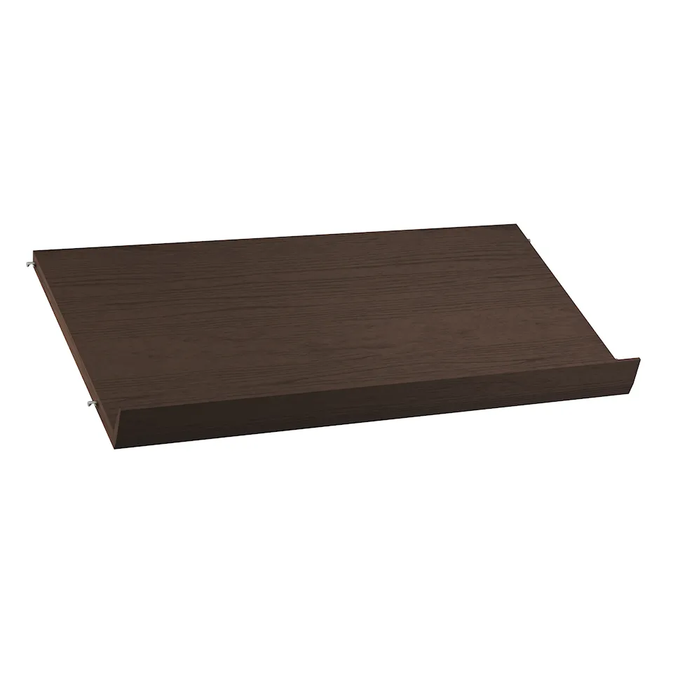 Tidskriftshylla trä 78 cm mörk ek