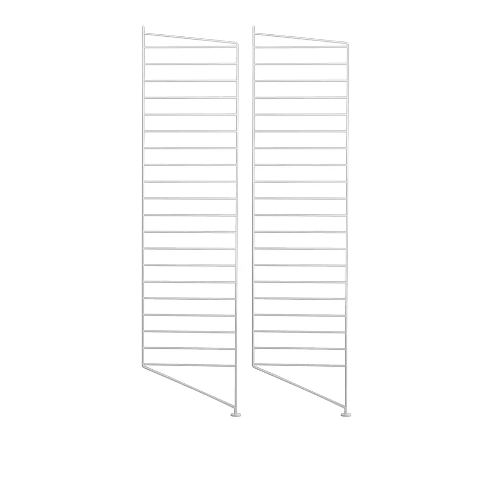 Golvgavel 115 x 30 cm 2-pack vit