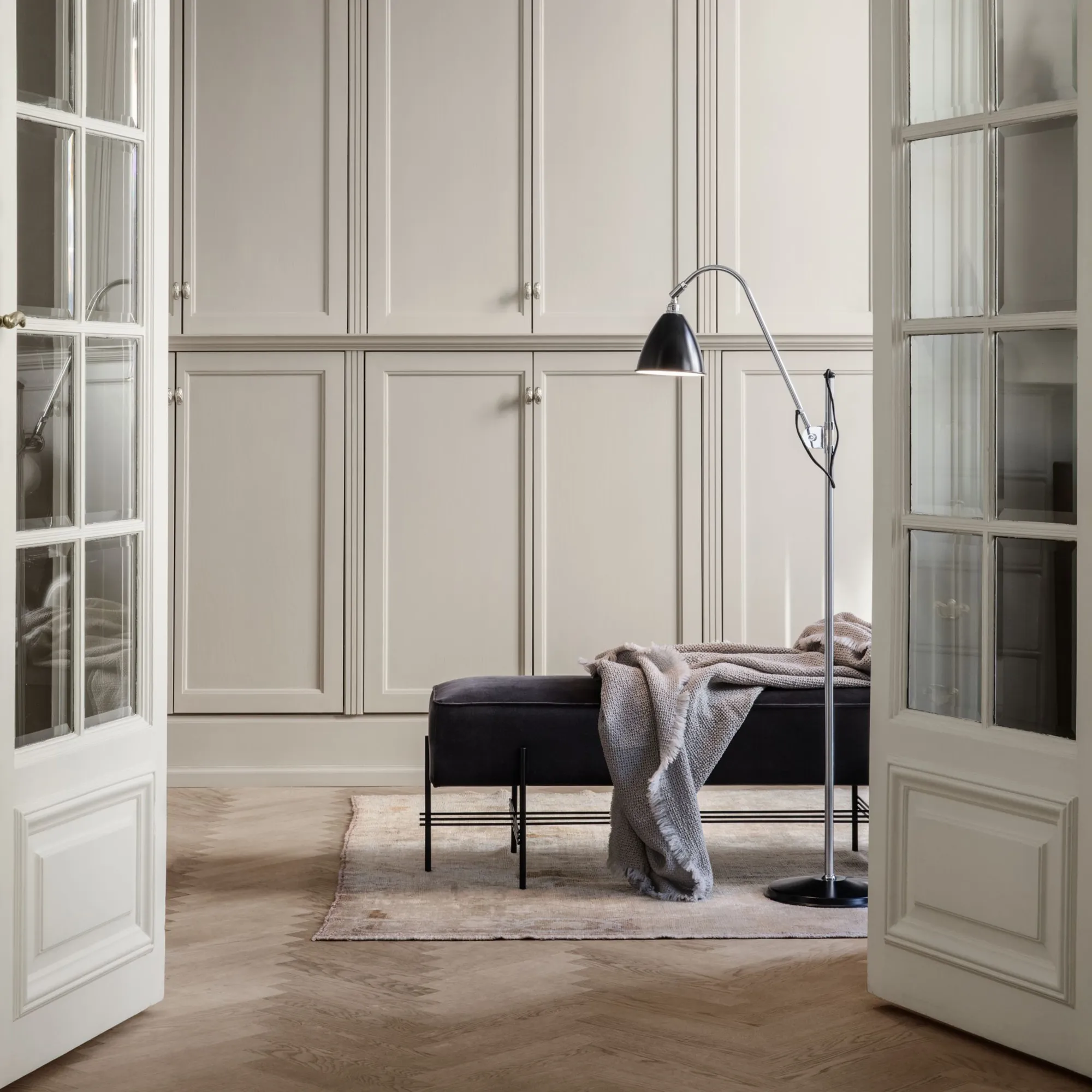 Bestlite BL3 golvlampa Small svart mässing - 2
