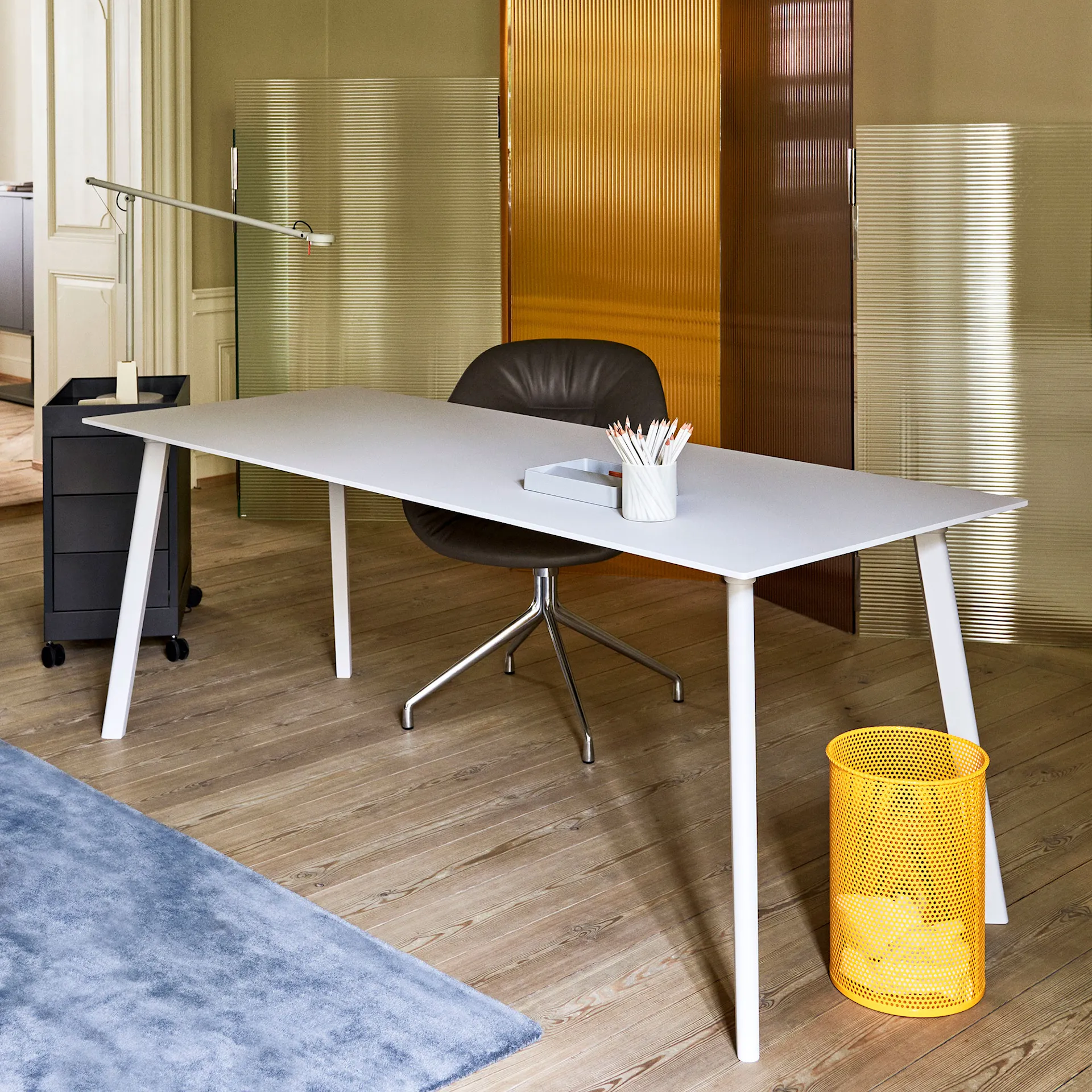 CPH Deux 210 2.0 Table 140 cm Pearl White Laminate - HAY - Ronan & Erwan Bouroullec - NO GA