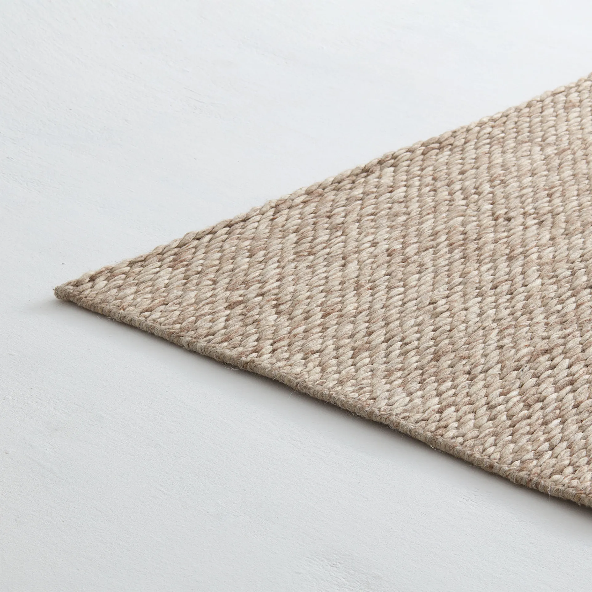 Braids Wool Rug Beige Melange - Nordiska Galleriet Rugs - NO GA