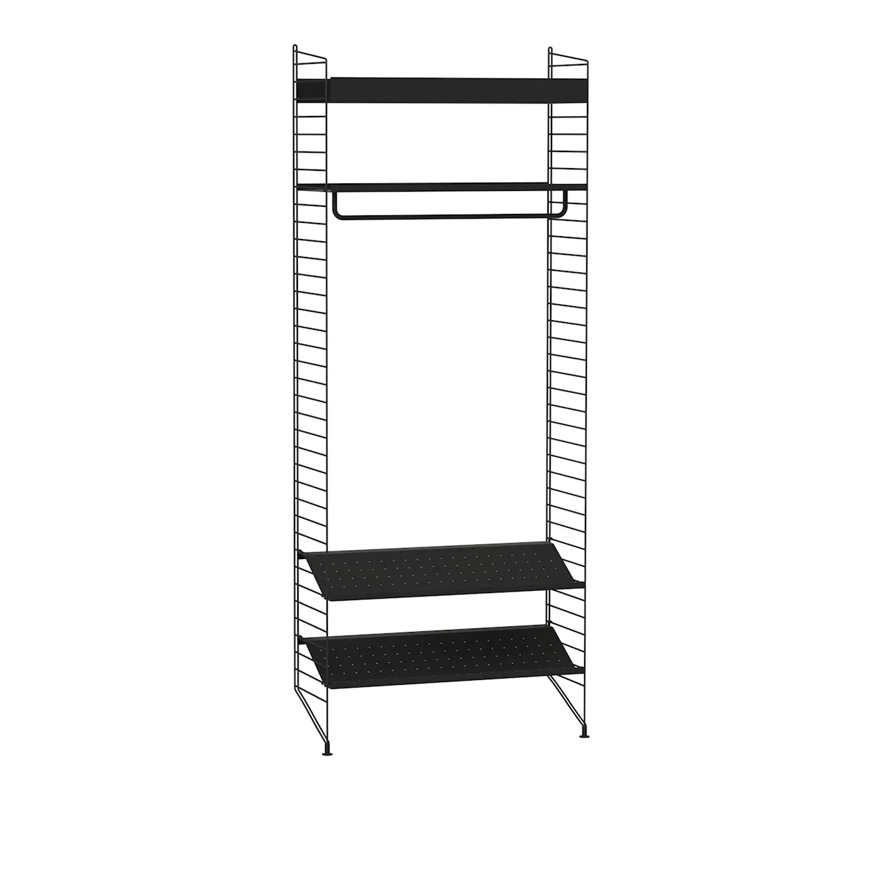 Hall hyllsystem L vit/vit