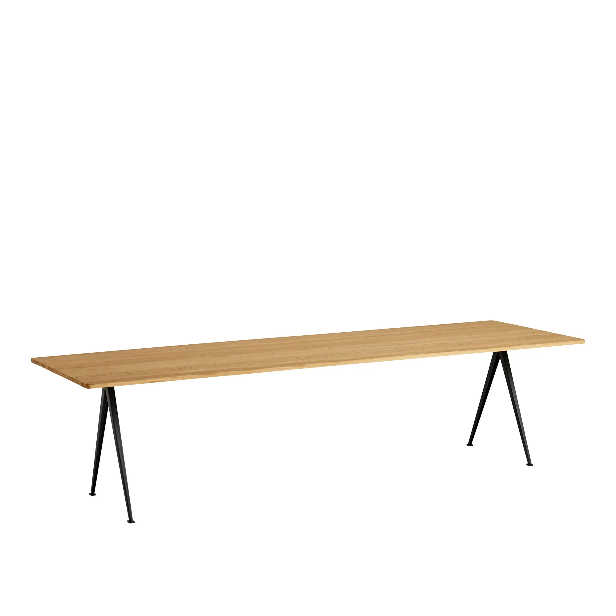 Pyramid 02 table 85x300 cm black powder coated steel - 1