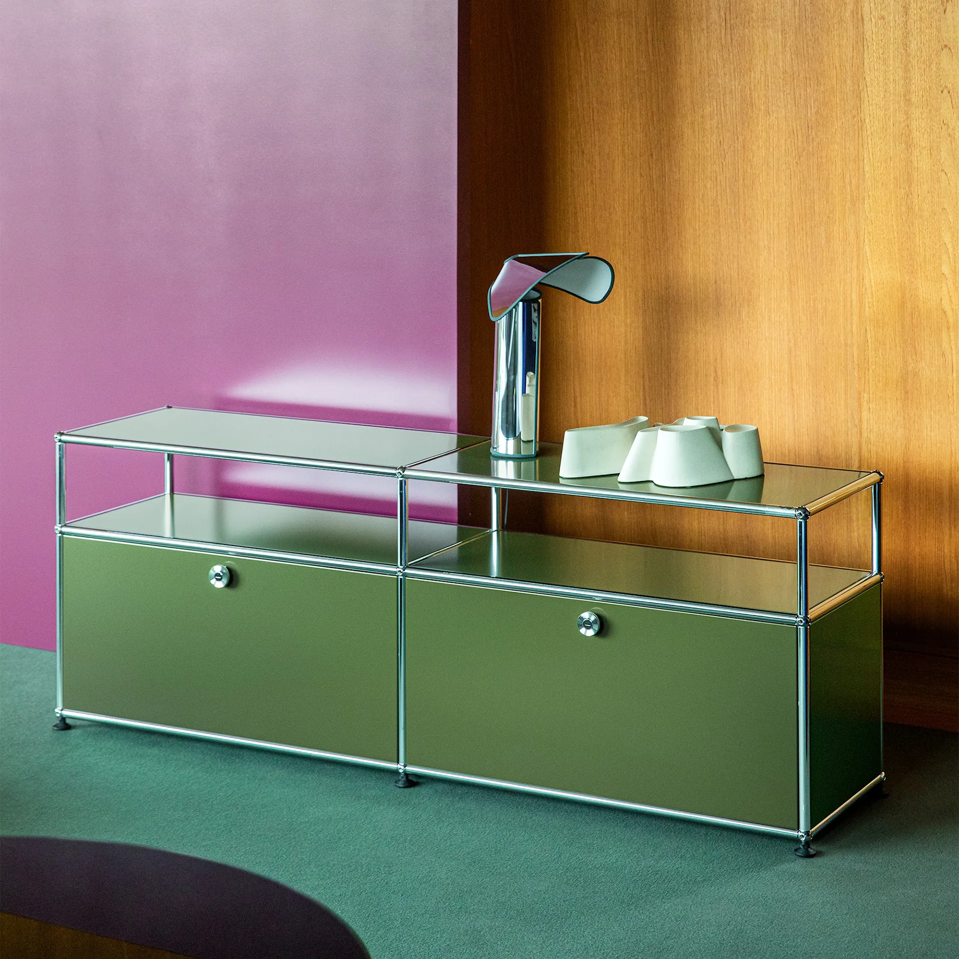 USM Haller 42 Sideboard Olive Green - USM - NO GA