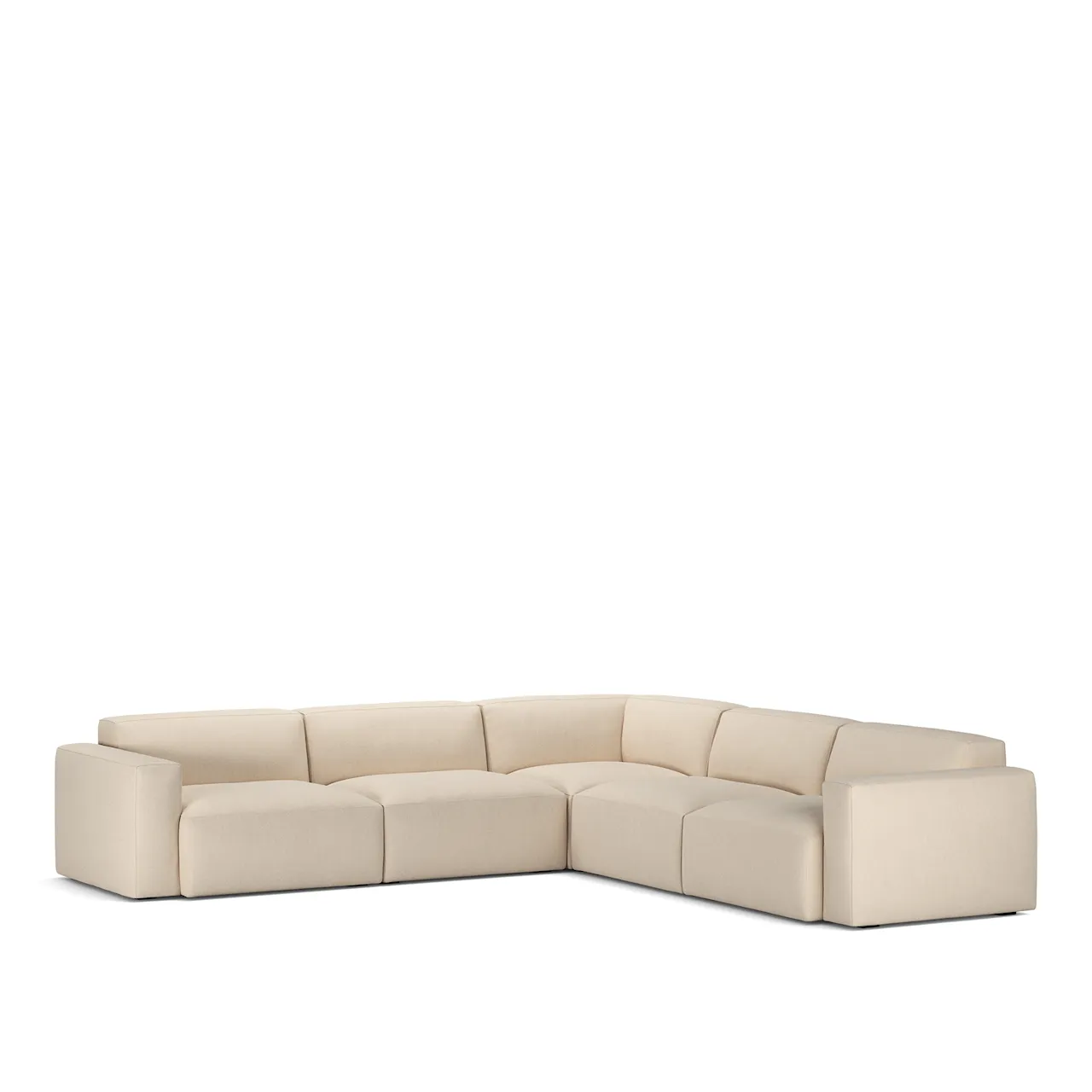 Brick 5-Seater Corner Shadow Beige Fixed Upholstery