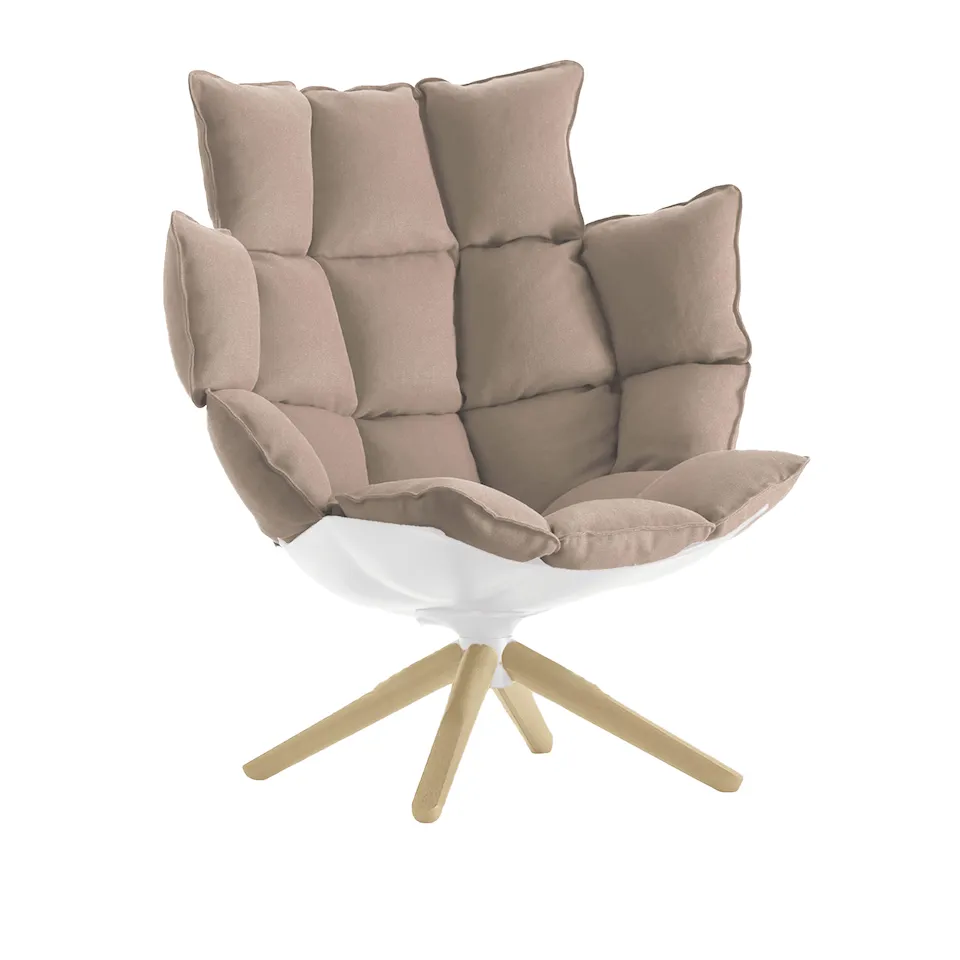 Husk H3G Swivel Armchair with Snug Sides  Headrest