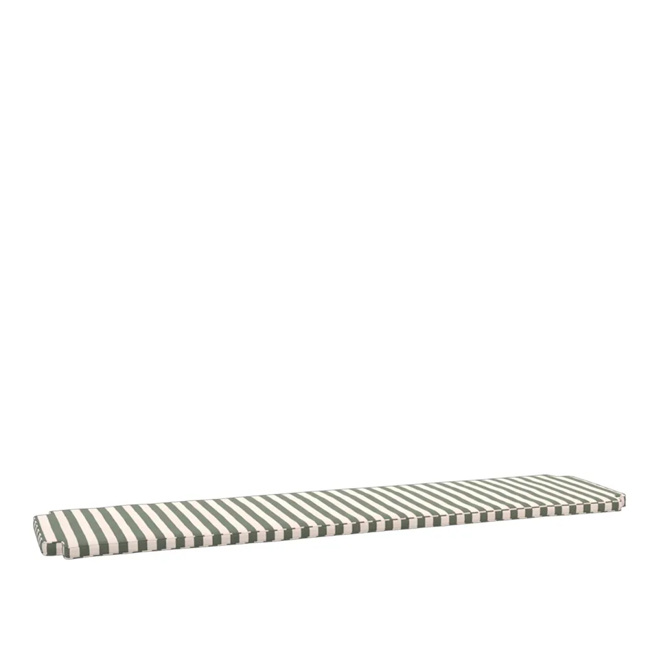 Drachmann dyna trädgårdsbänk 200cm light apricot/dark green stripe