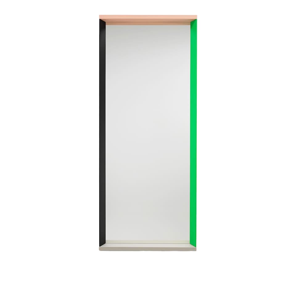 Colour Frame Mirror, Large, Green/Pink