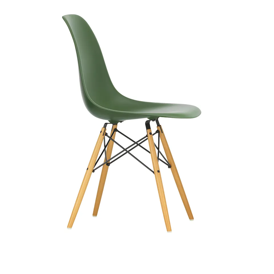 Eames Plastic Chair DSW - 48 Forest - Golden Maple