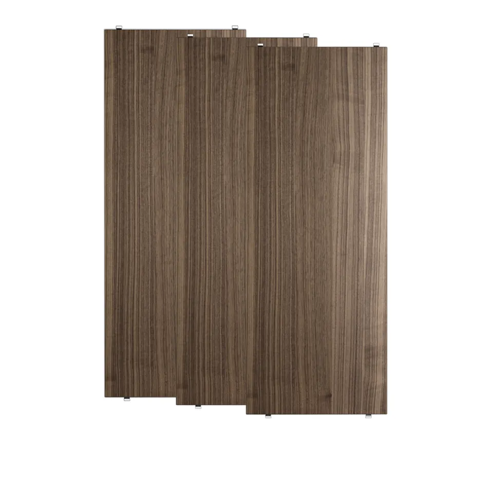 Hyllplan 78 x 30 cm 3-pack valnöt
