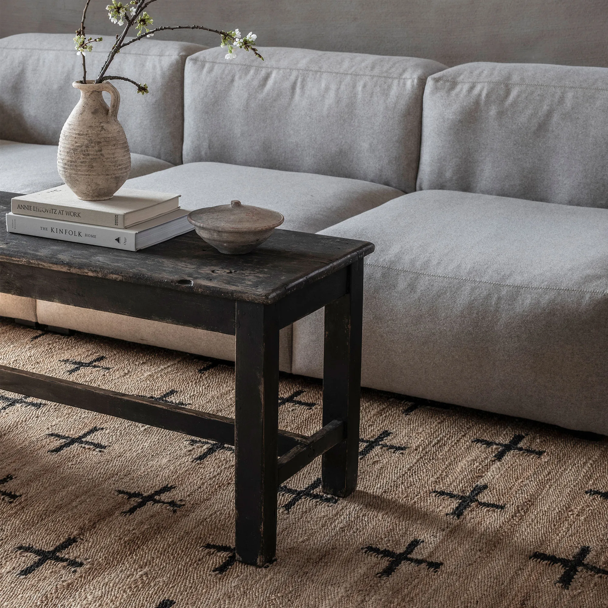 Jute Cross Black jutematta