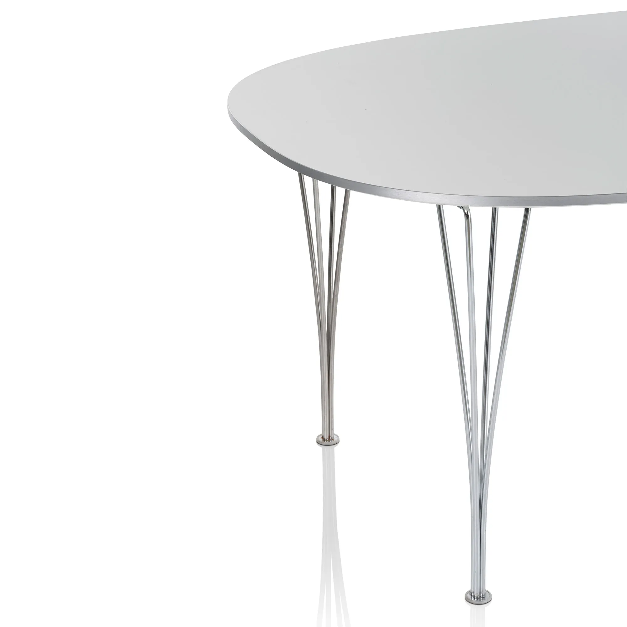 B620 Superellips matbord & Sjuan 3107 matstolar i svart ask 4 st - 6