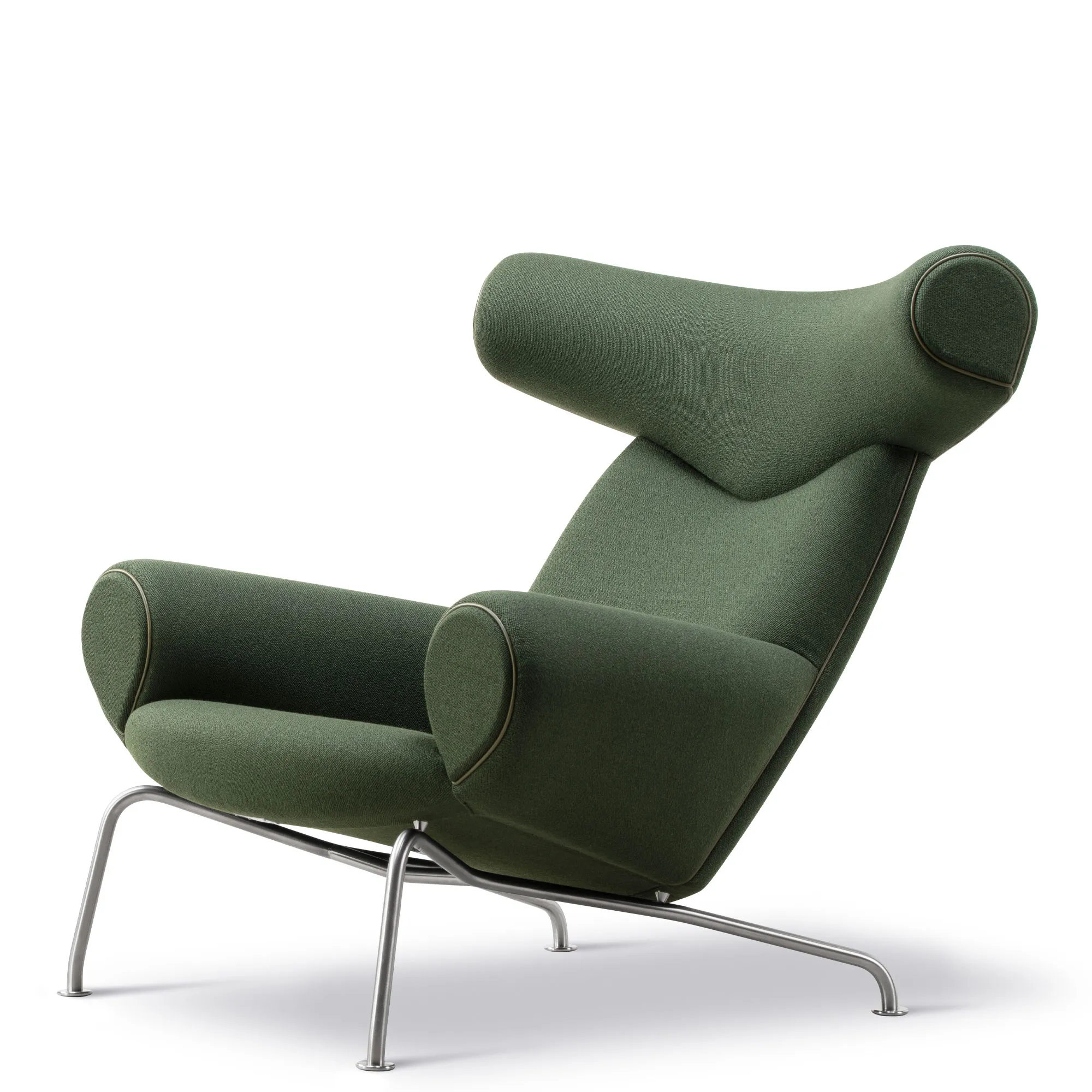 Wegner Ox fåtölj med fotpall - 3