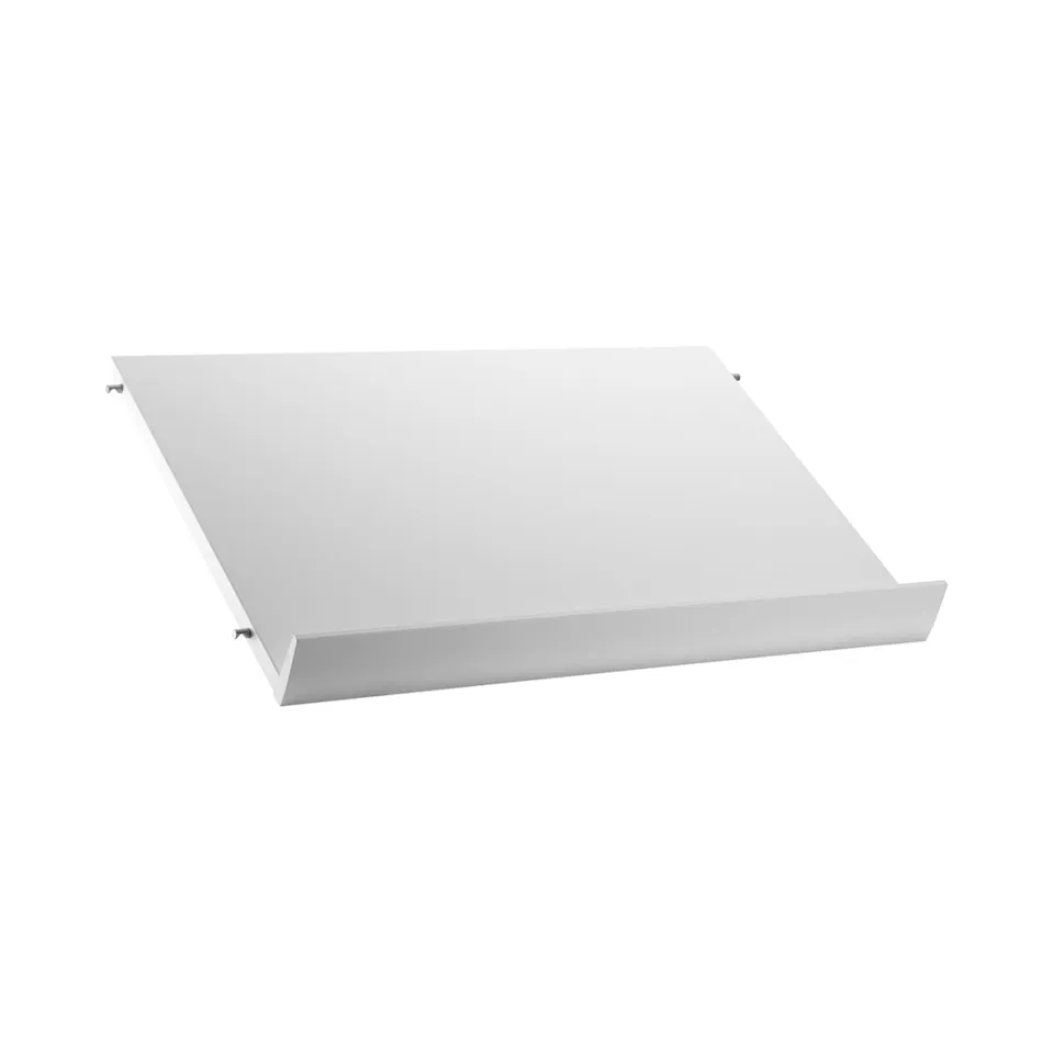 Tidskriftshylla trä 58 cm vit