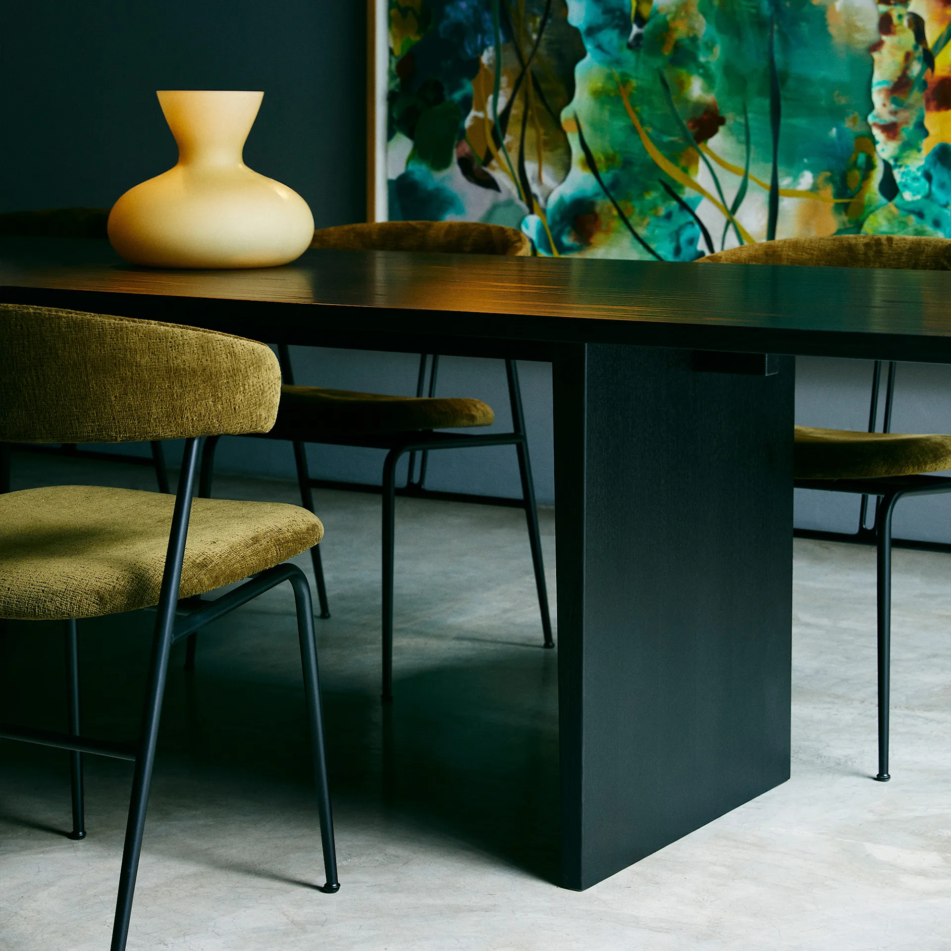 Private Dining Table, 260cm - Brown/Black Ash Veneer - Gubi - NO GA