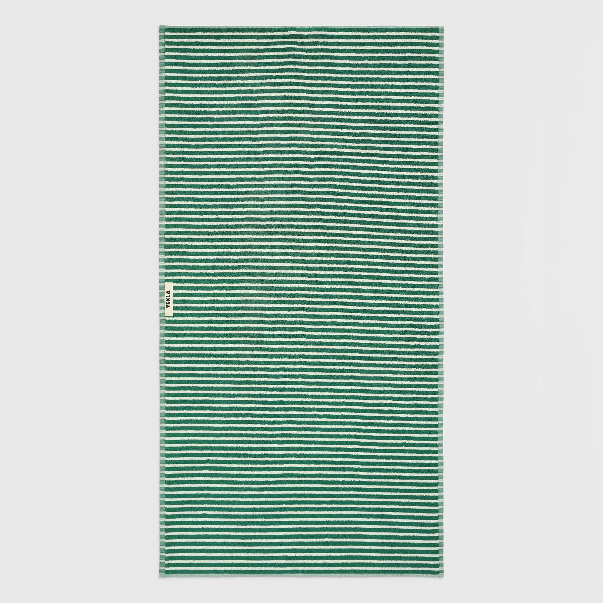Terry Teal Green Stripes handduk - 5