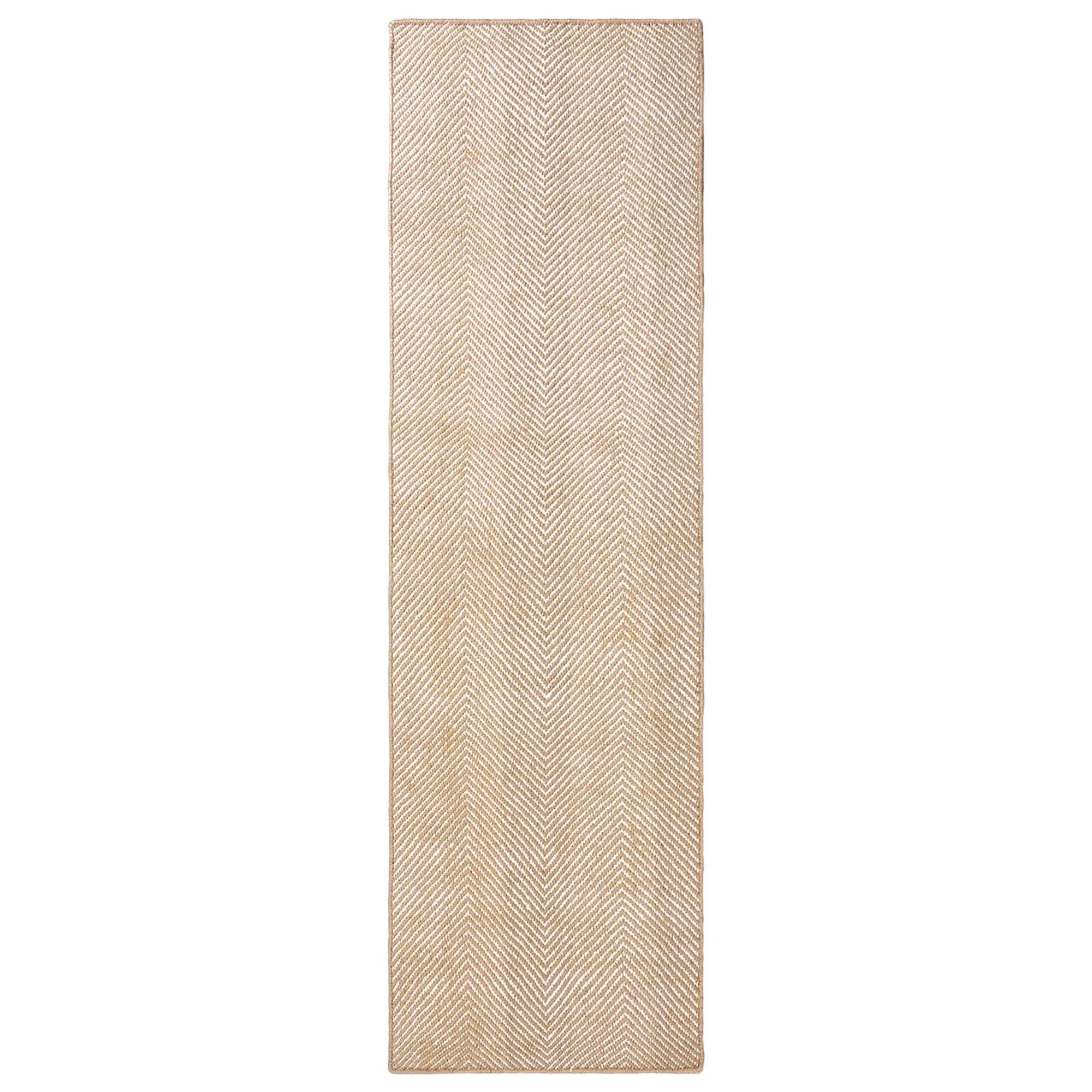 Jute Herringbone Natural/Cream jutematta - 1