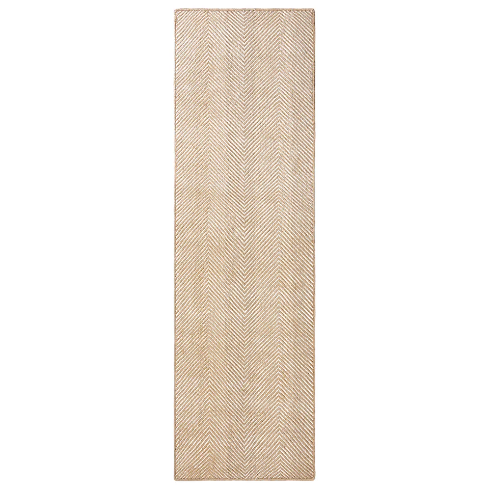 Jute Herringbone Natural/Cream jutematta